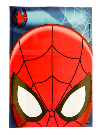 Poster Film und Gesicht von Spiderman