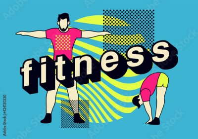 Fitness-Retro-Illustration