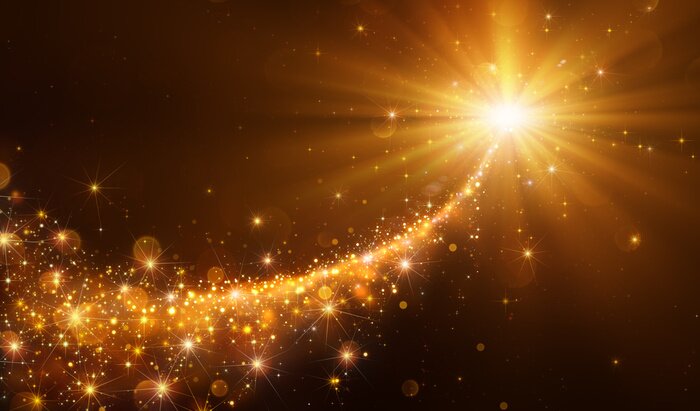 Poster Fliegender Stern