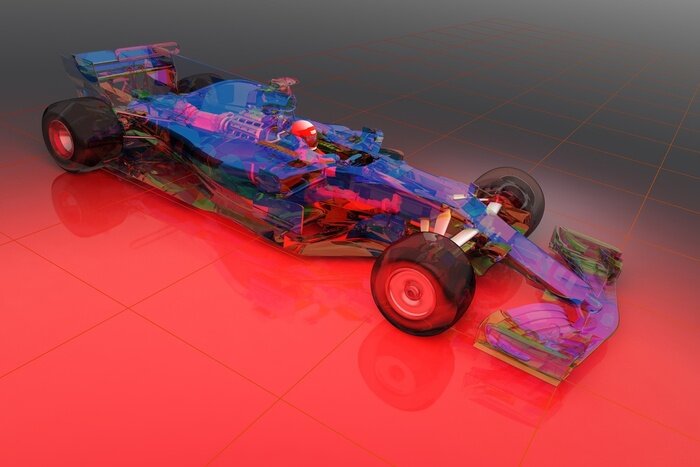 Poster Formel 1 Auto Modell