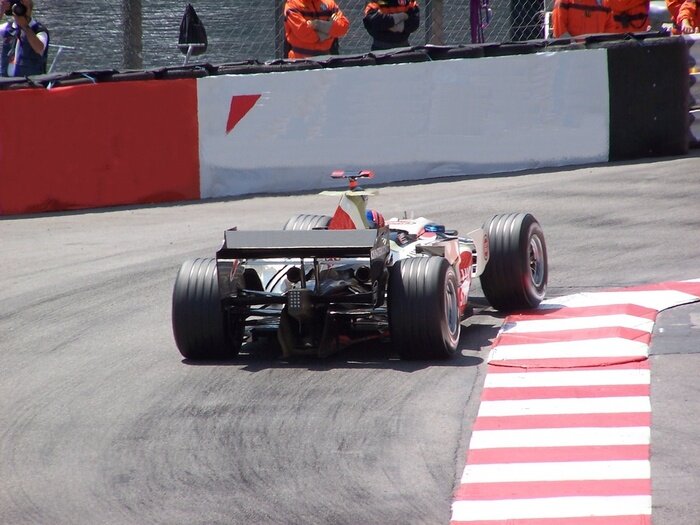 Poster Formel 1 Rennen und das Auto