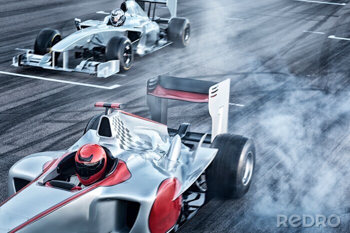 Poster Formel 1 und das Rennen