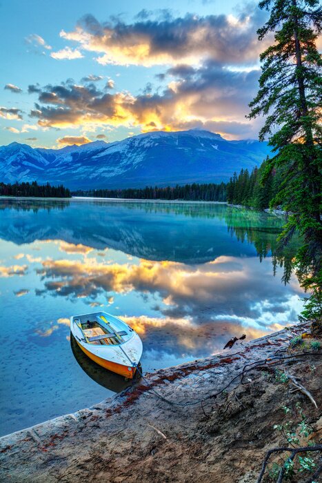 Poster Foto des Morgens im National Park