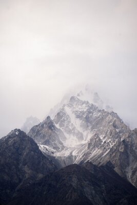 Poster Foto verschneiter Berge