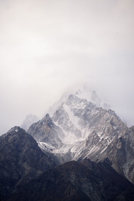 Poster Foto verschneiter Berge