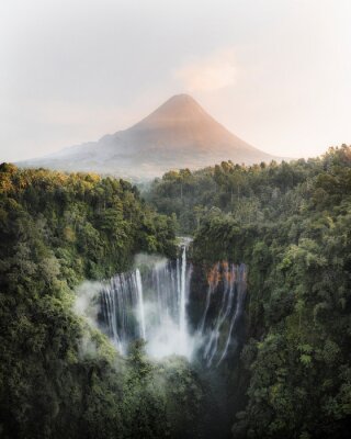 Poster Foto von indonesischen Wasserfällen
