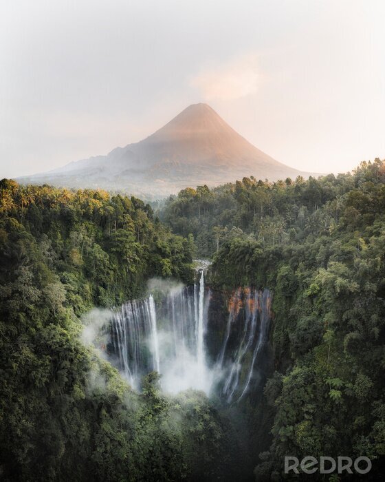 Poster Foto von indonesischen Wasserfällen