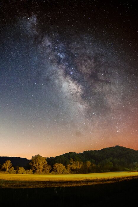 Poster Foto von Milchstraße