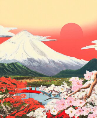 Poster Fuji-Abbildung