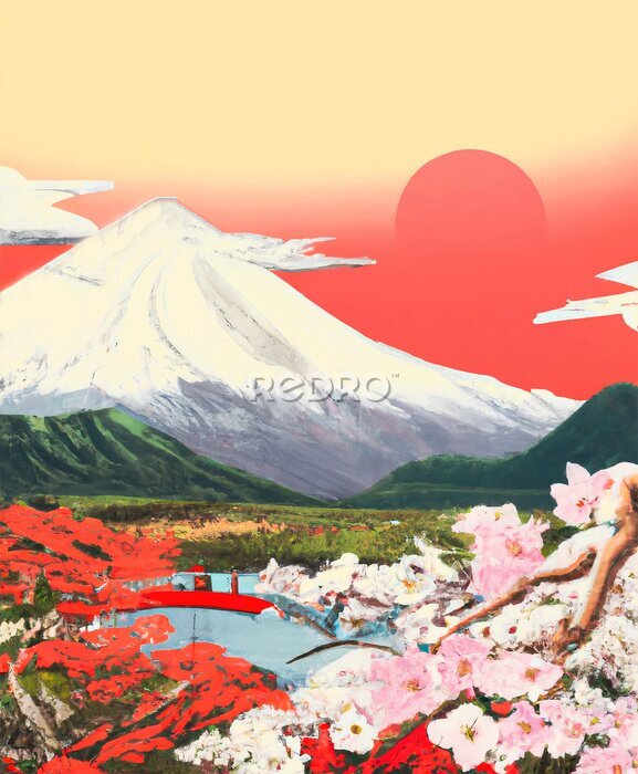 Poster Fuji-Abbildung