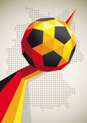 Poster Fußballmannschaft von Deutschland Symbol