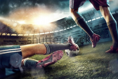 Poster Fußballspiel