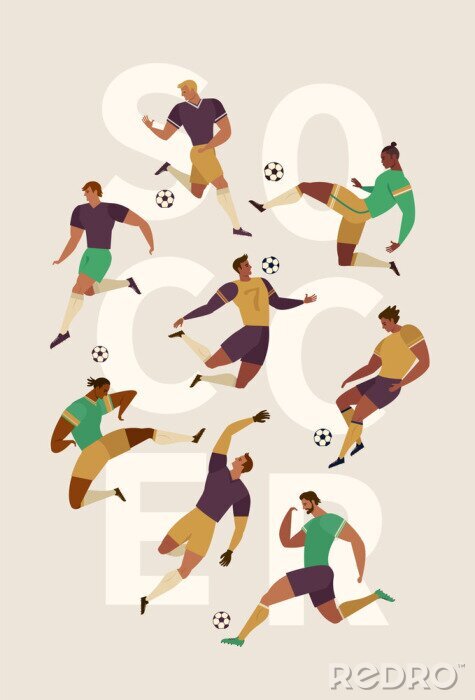 Poster Fussballteam