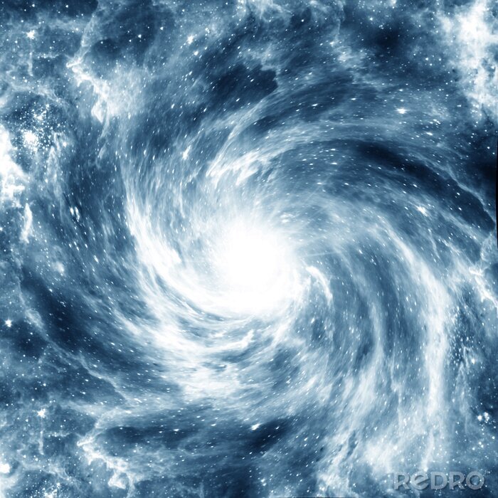 Poster Galaxie in Spiralform