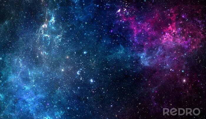 Poster Galaxienthema mit Sternen