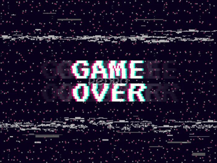 Poster Game over glitch