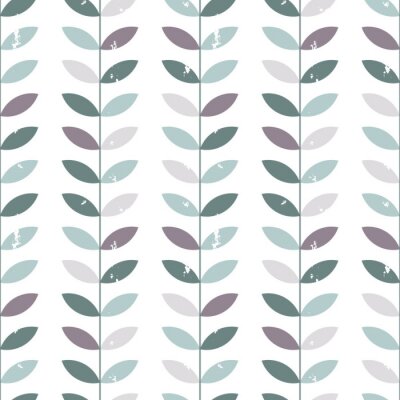 Tapete Gedämpfte Laubzweige