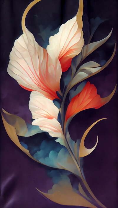 Poster Geheimnisvolle Blume