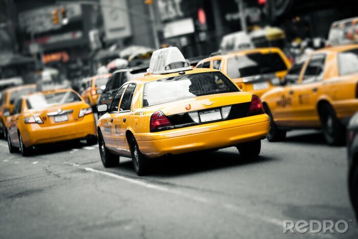 Poster Gelbe Taxis in New York