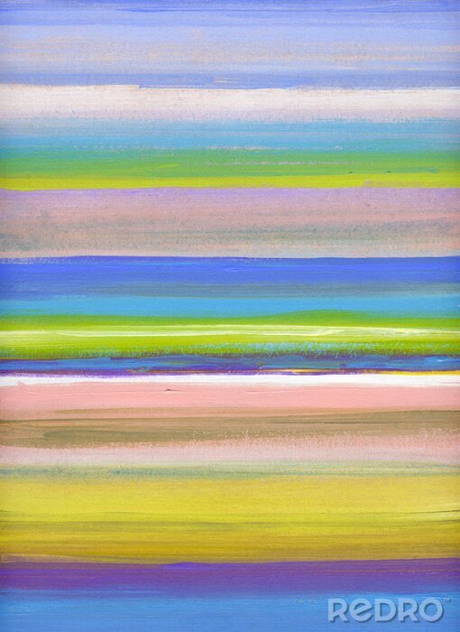 Poster Gemalte Pastellstreifen