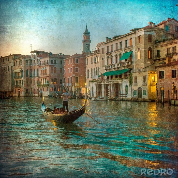 Poster Gemalte Stadt Venedig