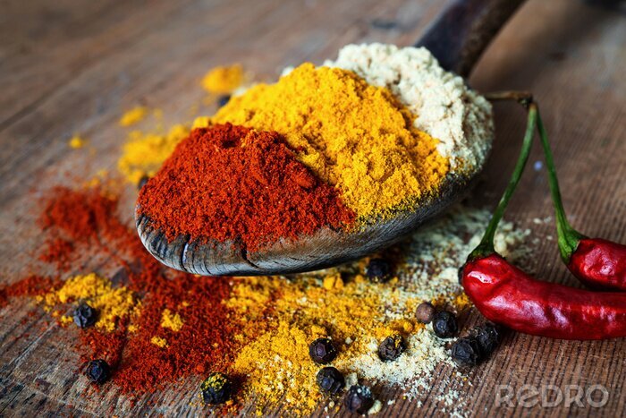 Poster Gemischte Gewürze