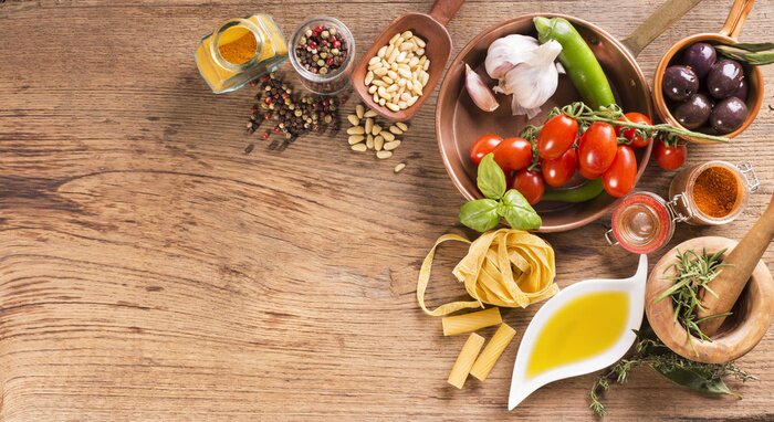 Poster Gemüse und andere Lebensmittel