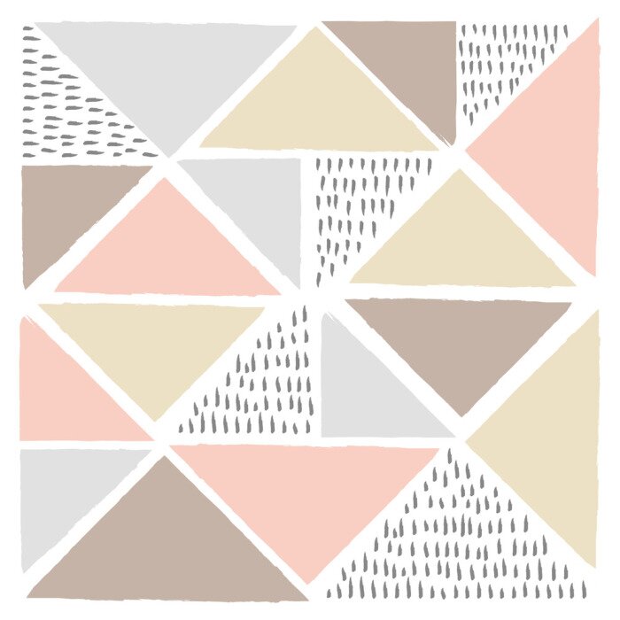 Poster Geometrie im skandinavischen Stil