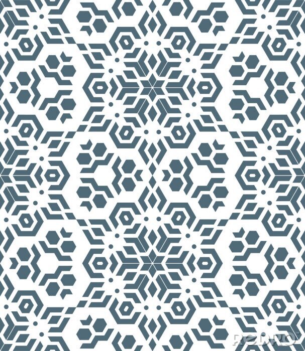 Poster geometrische abstrakte monochrome Mosaik nahtlose Muster.