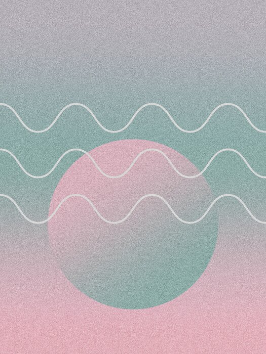 Poster Geometrische Details mit Farbverlauf