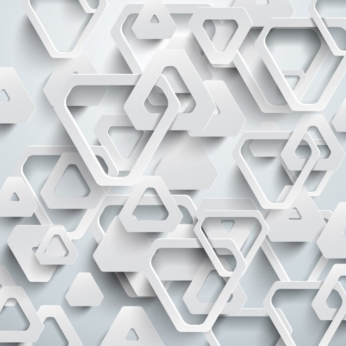 Poster Geometrische Figuren 3D