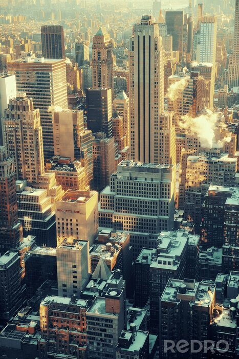 Poster Geschäftszentrum von New York City