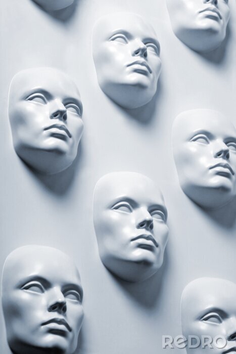 Poster Gesichter modern art