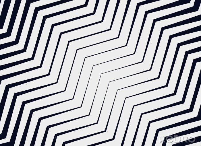 Poster Gestreifte optische Täuschung