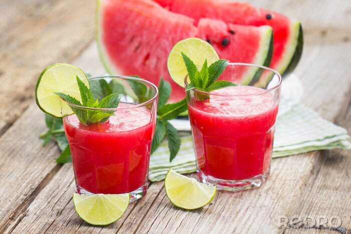 Poster Getränke aus Wassermelone