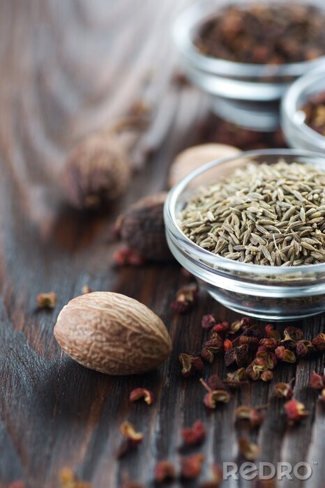 Poster Gewürze für Speisen