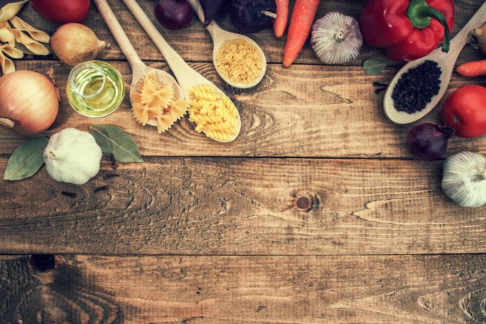 Poster Gewürze und andere Lebensmittel