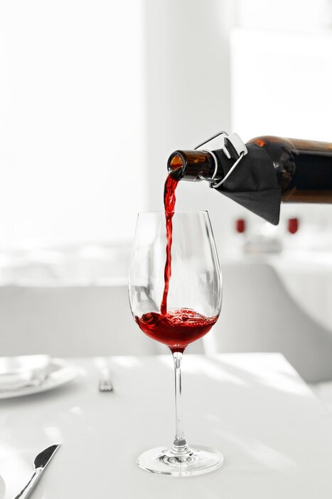 Poster Glas beim Nachfüllen