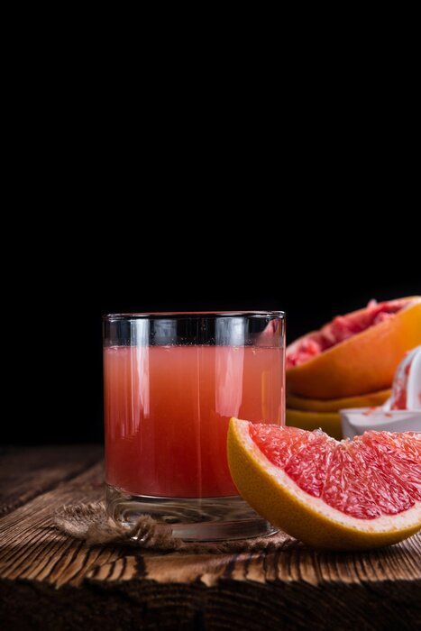 Poster Glas Grapefruitsaft