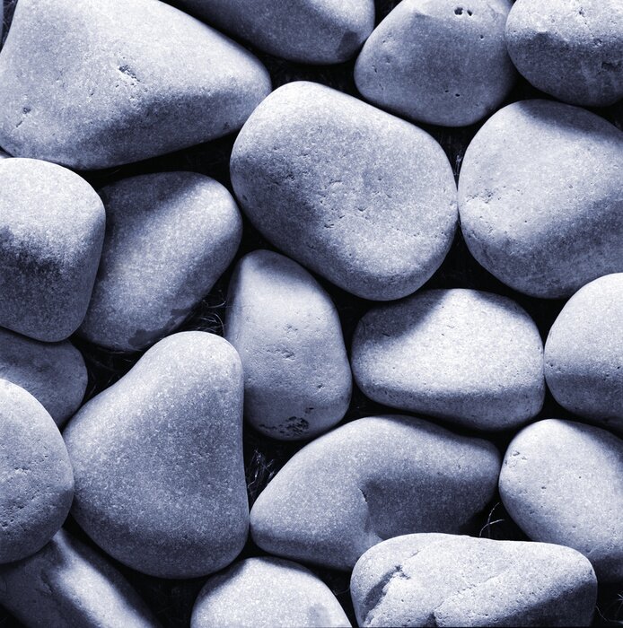 Poster Glatte Kieselsteine im Hintergrund