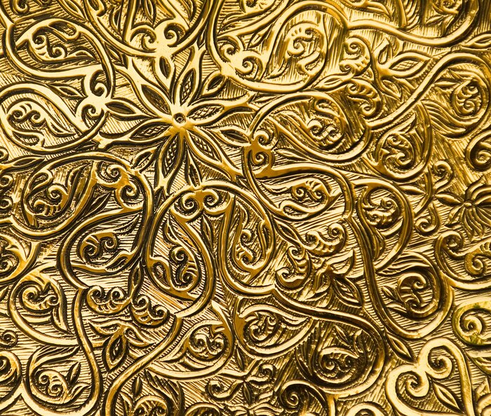 Poster Goldenes Ornament aus dem Osten