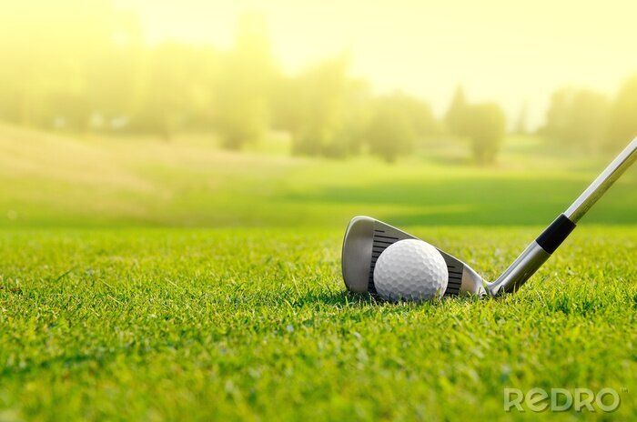 Poster Golfspiel in frischer Luft
