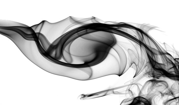 Poster Grafik mit einem rauchähnlichen Thema