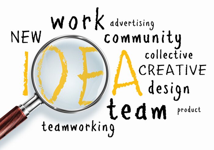 Poster Grafik zur Förderung der Kreativität