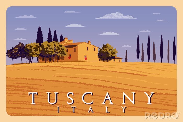 Poster Grafische Toskana