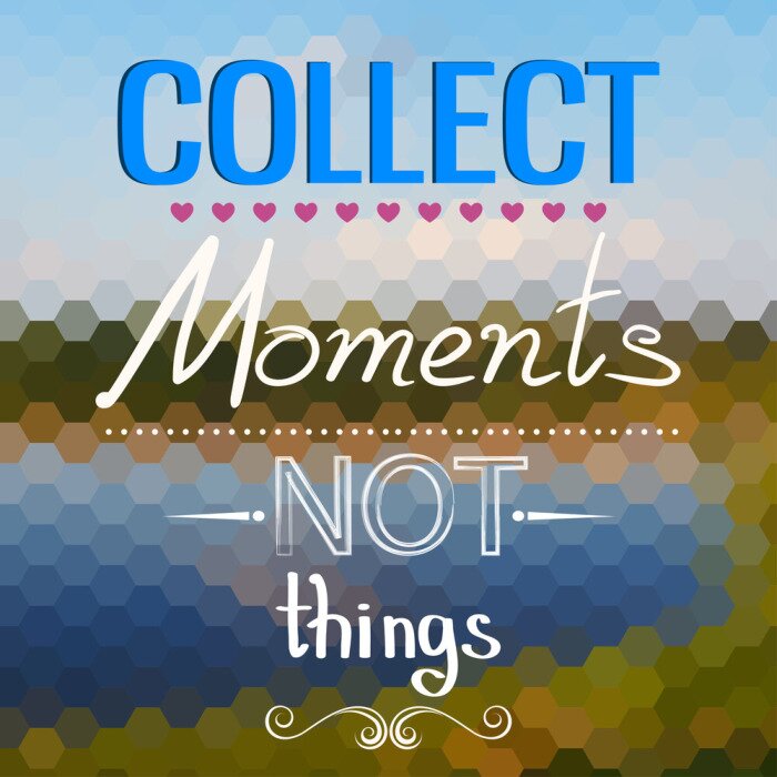 Poster Grafische Typografie auf geometrischem Hintergrund