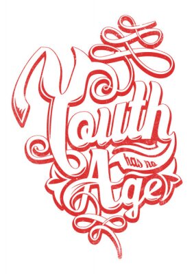 Poster Grafischer Text über die Jugend