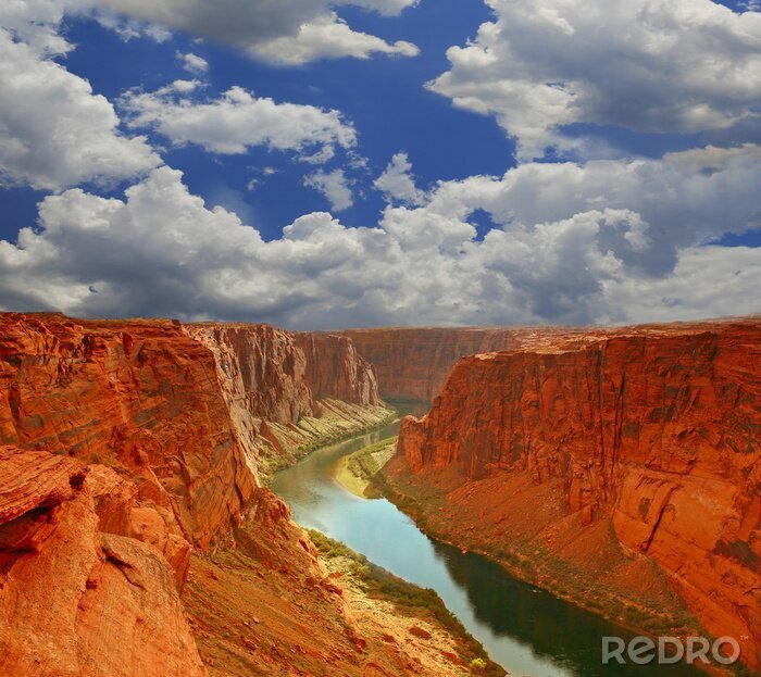 Poster Grand Canyon und blauer Himmel