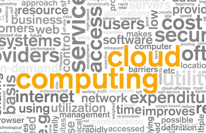 Poster Grau-orange Computer-Typografie