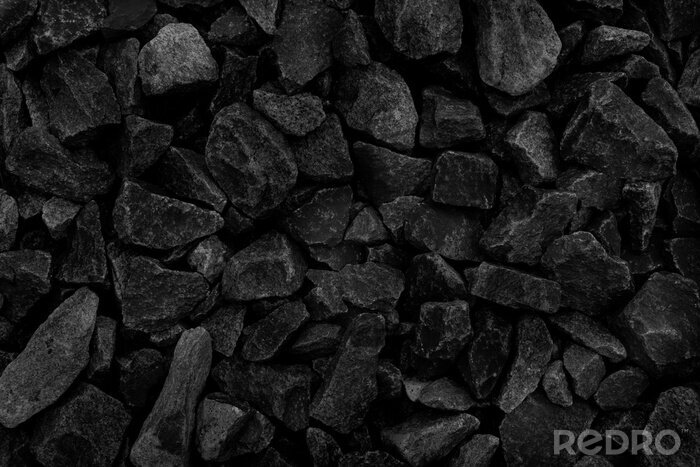 Poster Graue dunkle Steine